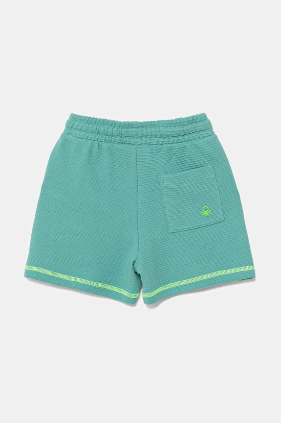 United Colors of Benetton pantaloni scurți din bumbac pentru copii 38OHG901V.P.Seasonal turcoaz SS25