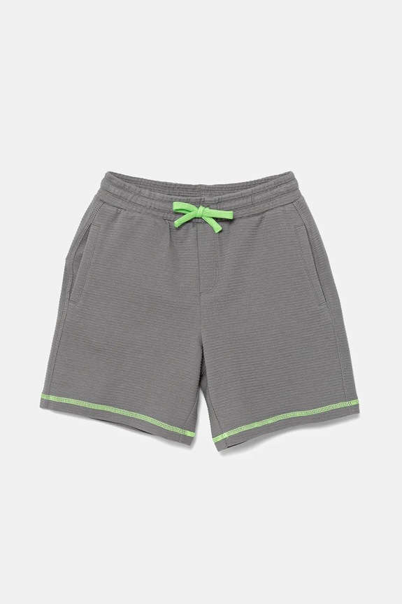 Detské bavlnené šortky United Colors of Benetton bavlna sivá 38OHG901V.P.Seasonal