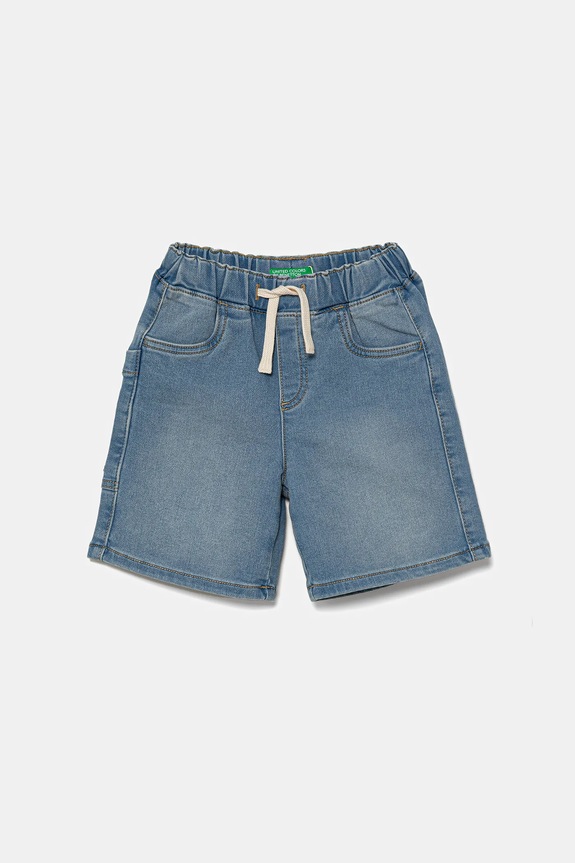 Detské džínsové šortky United Colors of Benetton rifľovina modrá 44LGG9032.P.Seasonal
