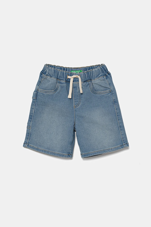 Detské džínsové šortky United Colors of Benetton rifľovina modrá 44LGG9032.P.Seasonal