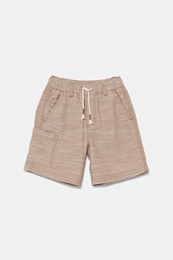 United Colors of Benetton pantaloni scurți din bumbac pentru copii uni maro 4ZZSC9044.G.Seasonal