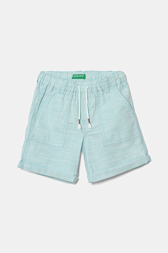 Detské bavlnené šortky United Colors of Benetton bavlna modrá 4ZZSG902T.P.Seasonal
