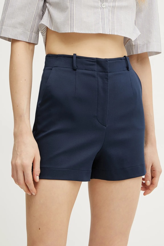 Šortky Patrizia Pepe s elastanom tmavomodrá 8P0698.A543
