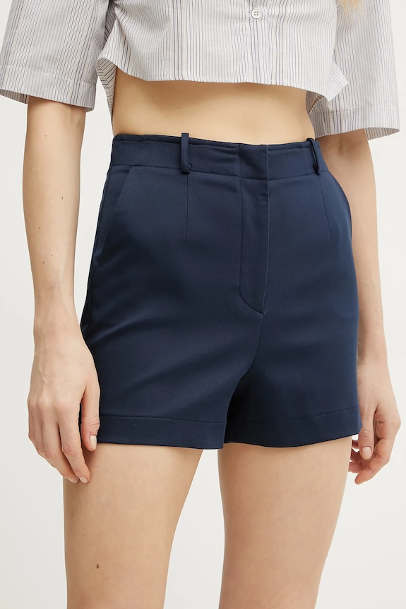 Šortky Patrizia Pepe s elastanom tmavomodrá 8P0698.A543