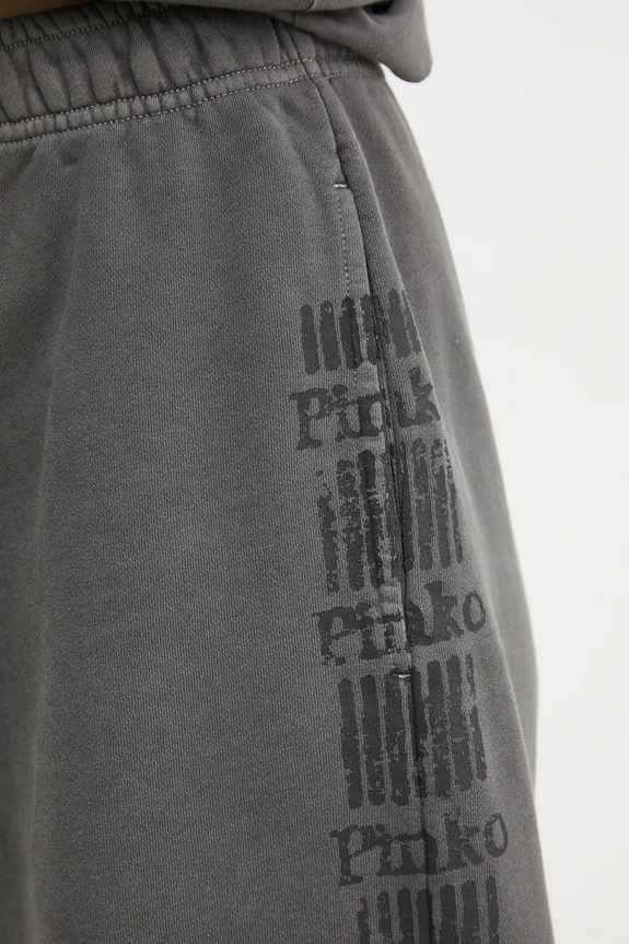 Pinko pantaloni scurti din bumbac 104619.A2CV gri