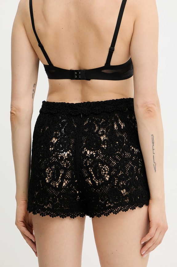 Odzież Twinset szorty bawełniane 251TS3133 czarny