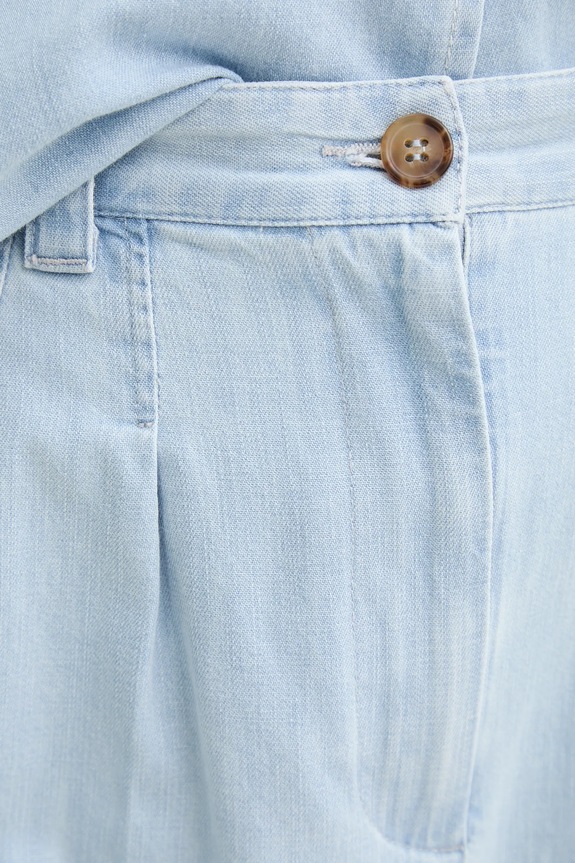 Džínové šortky A.P.C. short nola modrá COGXX.F10201