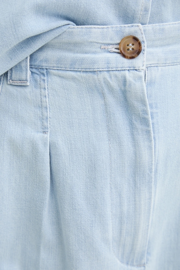 Džínové šortky A.P.C. short nola modrá COGXX.F10201
