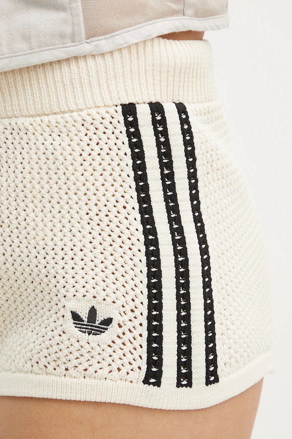 adidas Originals shorts Crochet Shorts beige JD1078