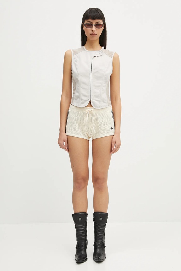 adidas Originals shorts Crochet Shorts JD1078 beige