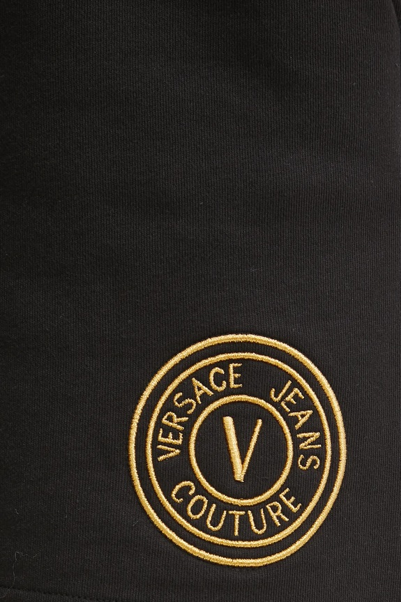 Хлопковые шорты Versace Jeans Couture чёрный 78HADT00.CF01T