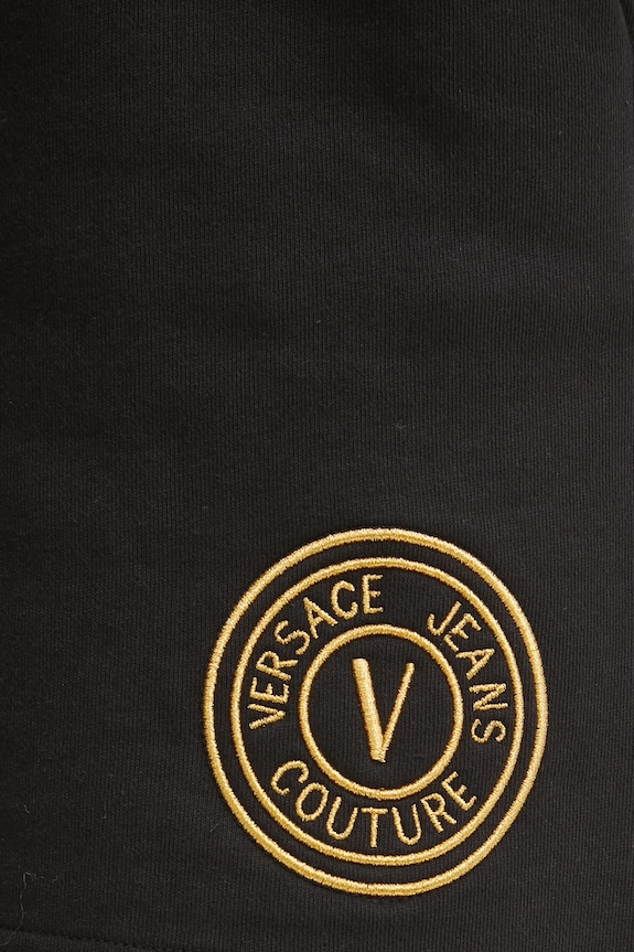 Хлопковые шорты Versace Jeans Couture чёрный 78HADT00.CF01T
