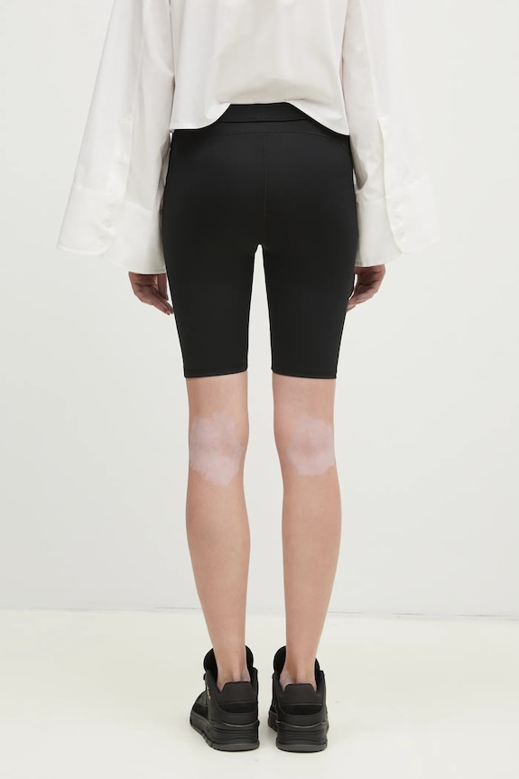 Îmbrăcăminte VETEMENTS pantaloni scurti Oval Logo WA66SS200B negru