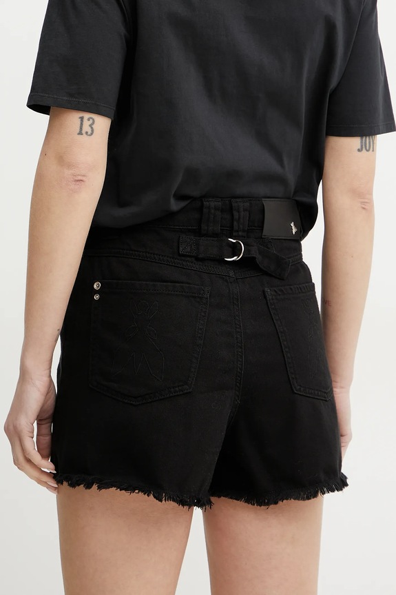 Abbigliamento Patrizia Pepe pantaloncini di jeans 2P1692.D107 nero