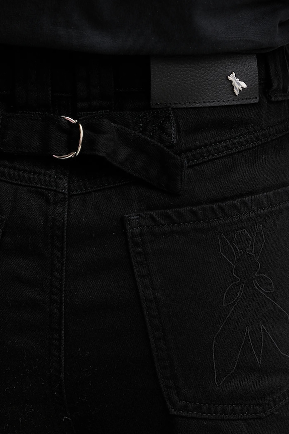 Patrizia Pepe pantaloncini di jeans nero 2P1692.D107