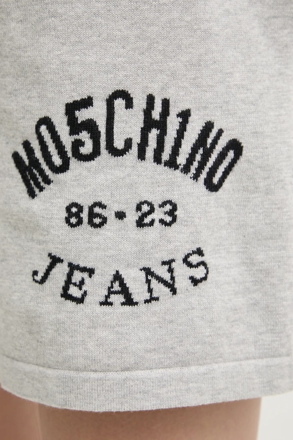 Moschino Jeans szorty bawełniane szary 0380.3201