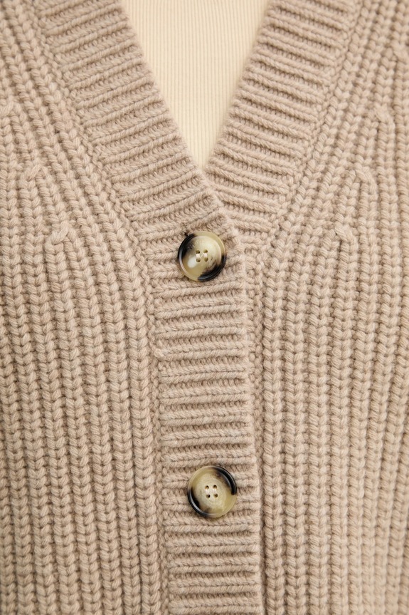 Nanushka cardigan in lana KAROLIN NW25RSCA11974 beige