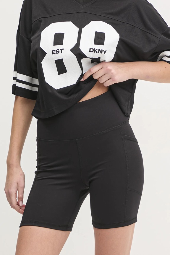 Dkny pantaloni scurti tricotaj negru DP5S5088