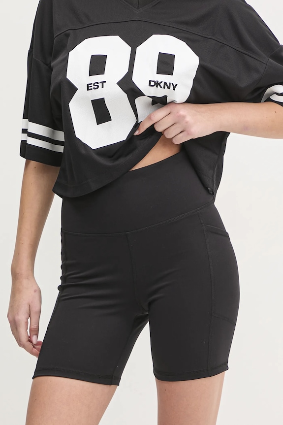 Dkny pantaloni scurti tricotaj negru DP5S5088