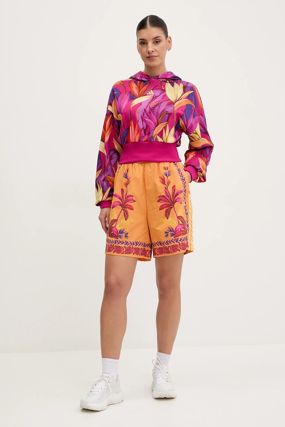 Kraťasy adidas x Farm Rio JD6289 oranžová SS25