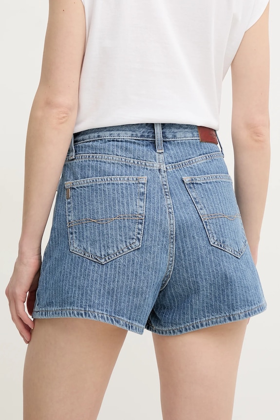 Oblačila Jeans kratke hlače Pepe Jeans A-LINE SHORT HW SUZIE PL801111ID1 modra