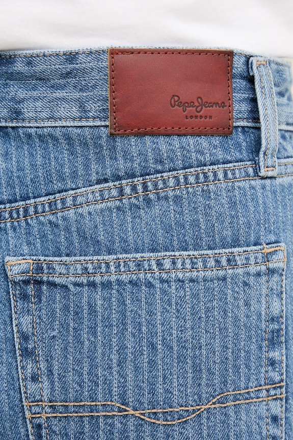 Jeans kratke hlače Pepe Jeans A-LINE SHORT HW SUZIE modra PL801111ID1
