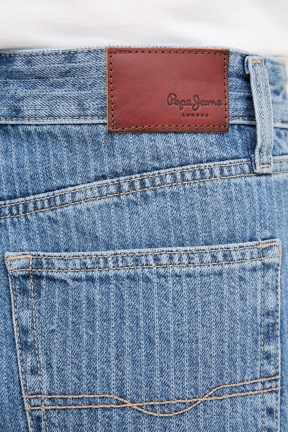 Jeans kratke hlače Pepe Jeans A-LINE SHORT HW SUZIE modra PL801111ID1