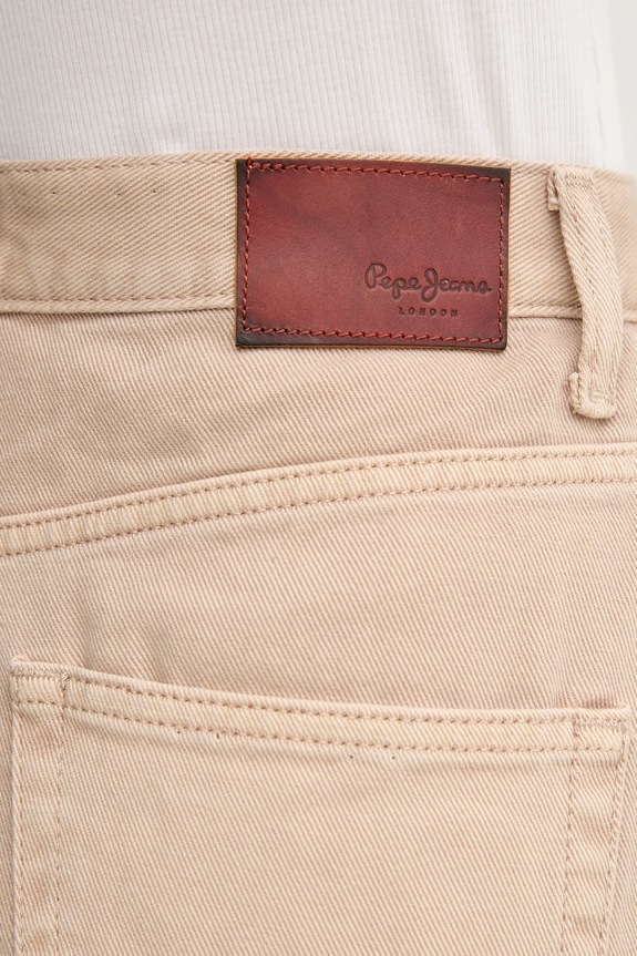 Jeans kratke hlače Pepe Jeans A-LINE SHORT UHW RACHEL bež PL801112YH9