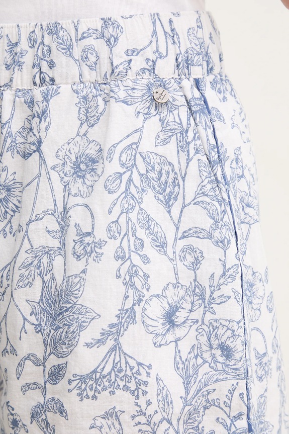 Ľanové šortky Pepe Jeans DARCY biela PL801157
