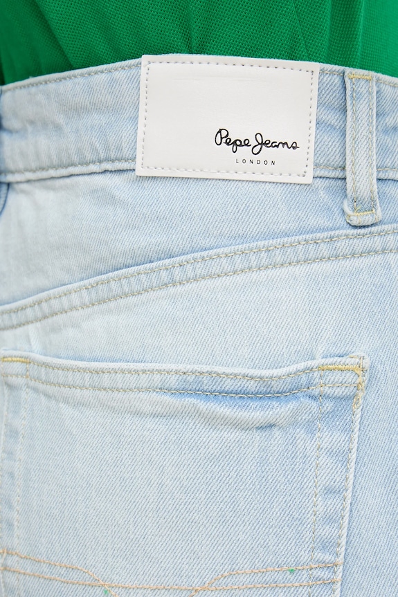 Pepe Jeans farmer rövidnadrág BERMUDA SHORT UHW BREEZE kék PL801176