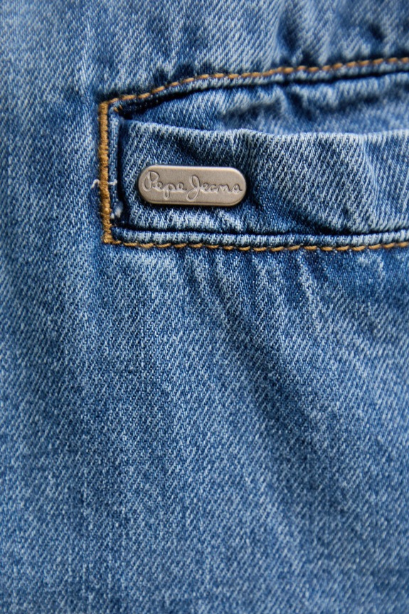 Pepe Jeans farmer rövidnadrág A-LINE SHORT UHW CINCH PL801178 kék