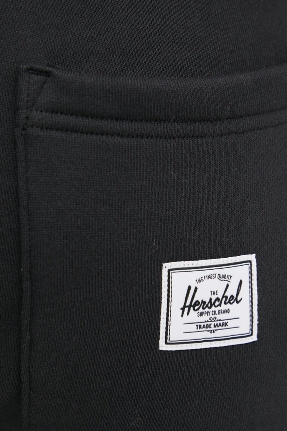Herschel pantaloni scurti din bumbac negru 50307.00001