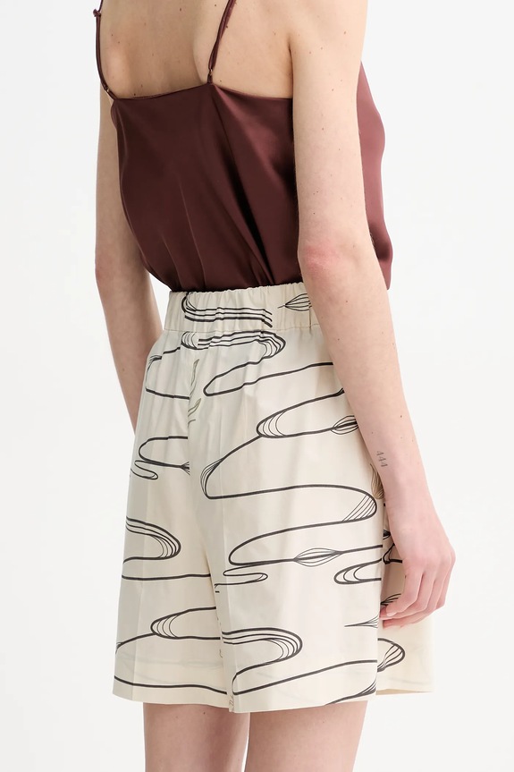 Oblečenie Bavlnené šortky MM by Max Mara 2516141018600 béžová