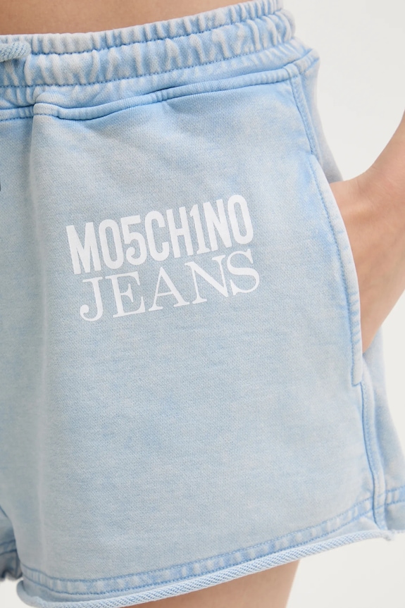 Bavlněné šortky Moschino Jeans modrá 0334.3730