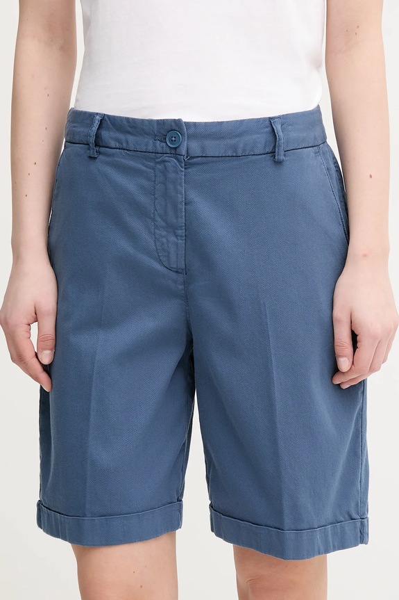 United Colors of Benetton bermudy dámske s elastanom tmavomodrá 4CDRD901W