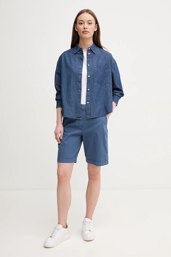 United Colors of Benetton bermudy dámske 4CDRD901W tmavomodrá SS26