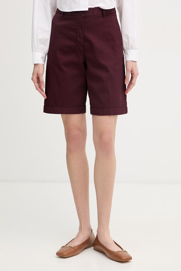 United Colors of Benetton bermude femei burgundia 4CDRD901W