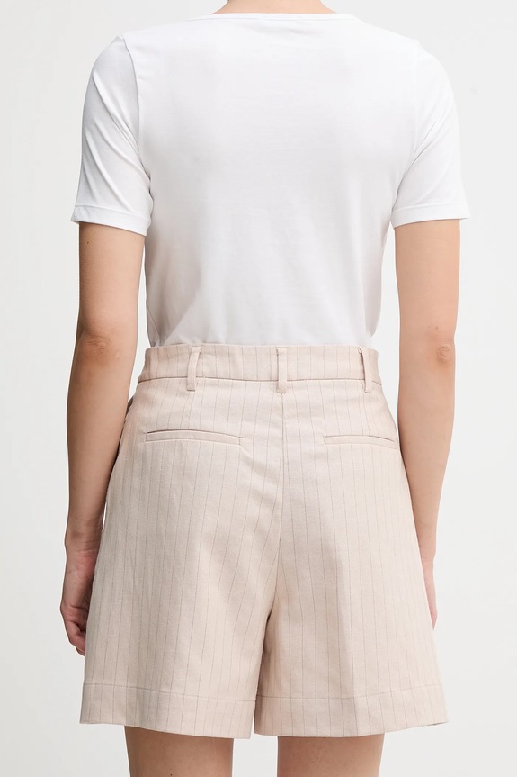 Ρούχα Λινό σορτς United Colors of Benetton 49KBD901X μπεζ