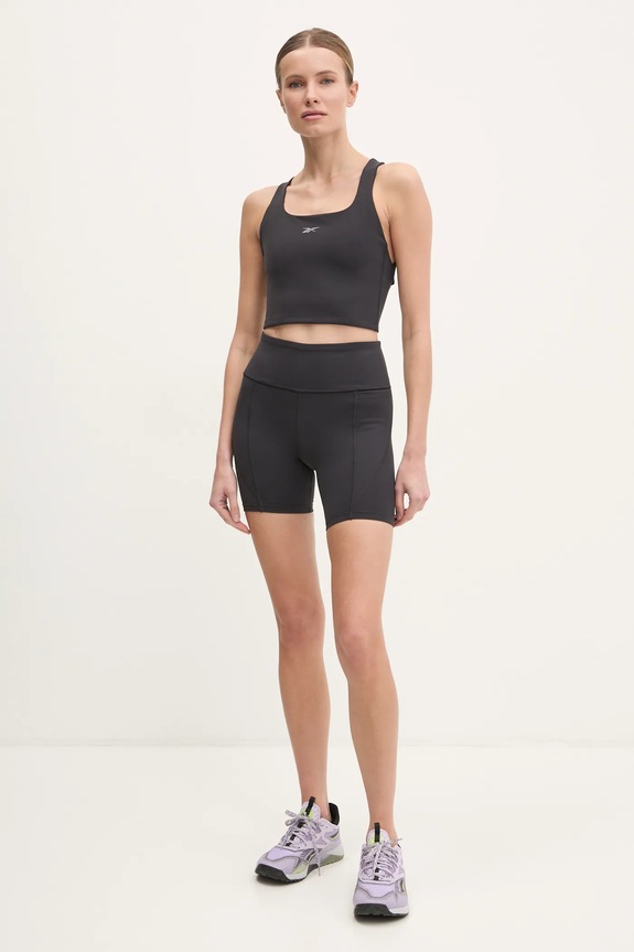 Reebok szorty treningowe LUX Collection 100214845 czarny SS25