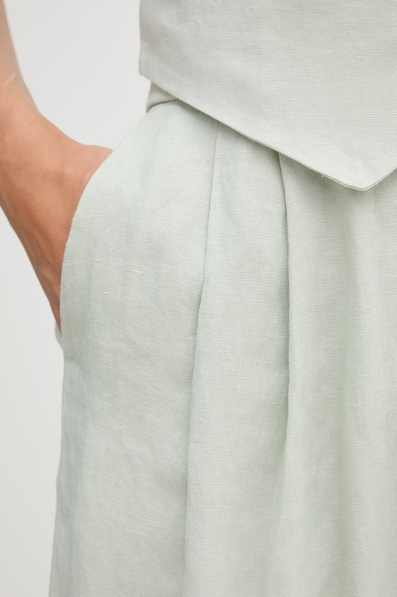 United Colors of Benetton pantaloni scurți femei din in 4AGHD901V verde