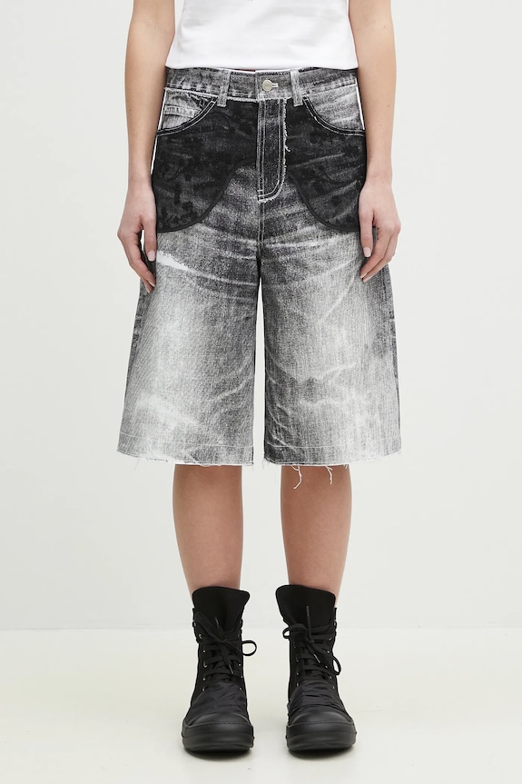 Džínové šortky Andersson Bell Lace Paneled látka černá apa794w