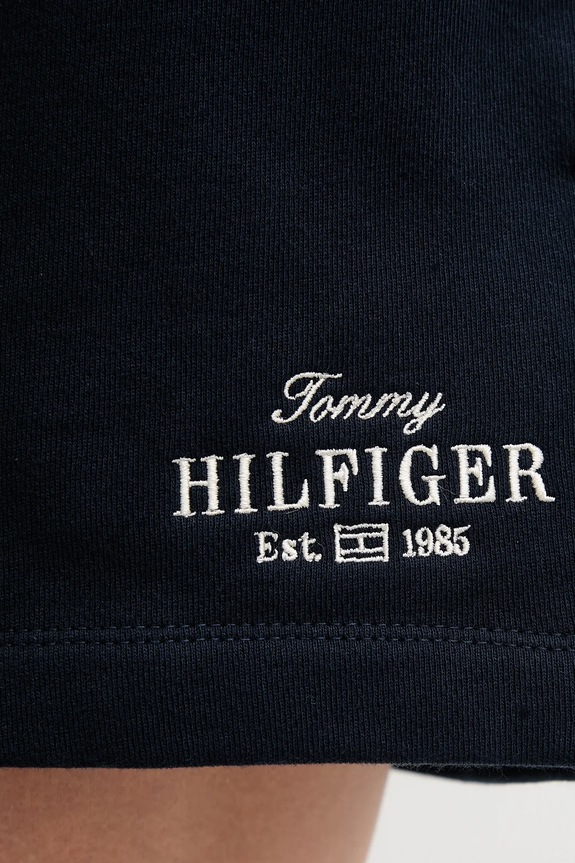 Tommy Hilfiger pamut rövidnadrág WW0WW45518 sötétkék