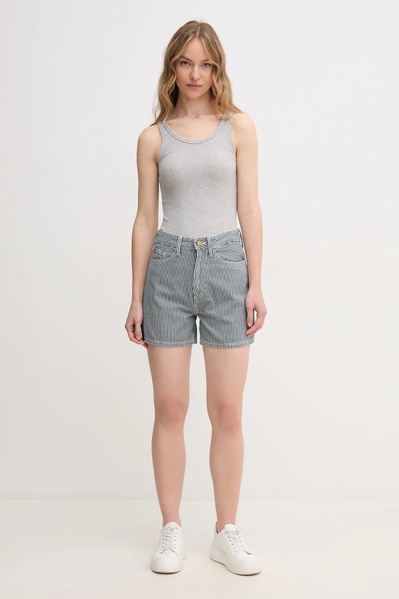 Bavlnené šortky Tommy Hilfiger WW0WW45925 tmavomodrá SS25