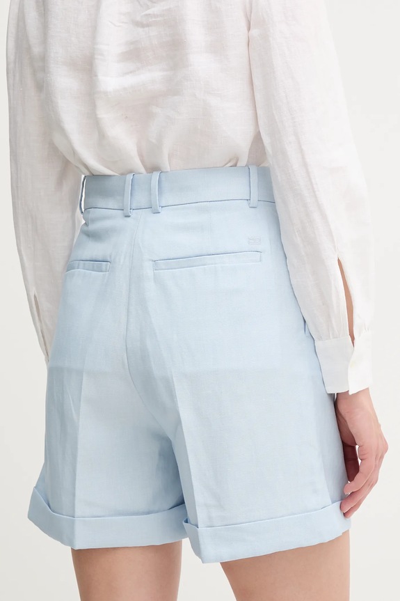 Abbigliamento Tommy Hilfiger pantaloncini in lino misto WW0WW44767 blu