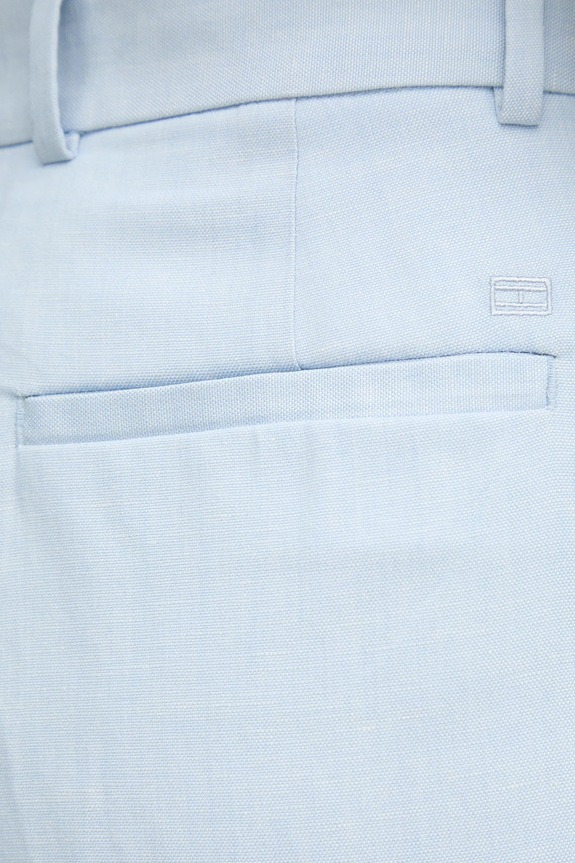 Tommy Hilfiger pantaloncini in lino misto blu WW0WW44767