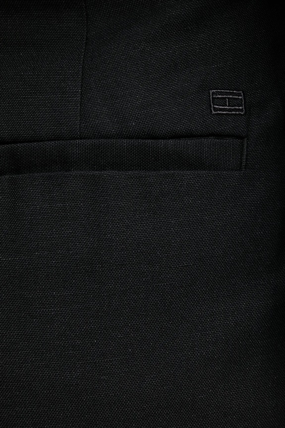 Tommy Hilfiger vászonkeverék rövidnadrág fekete WW0WW44767