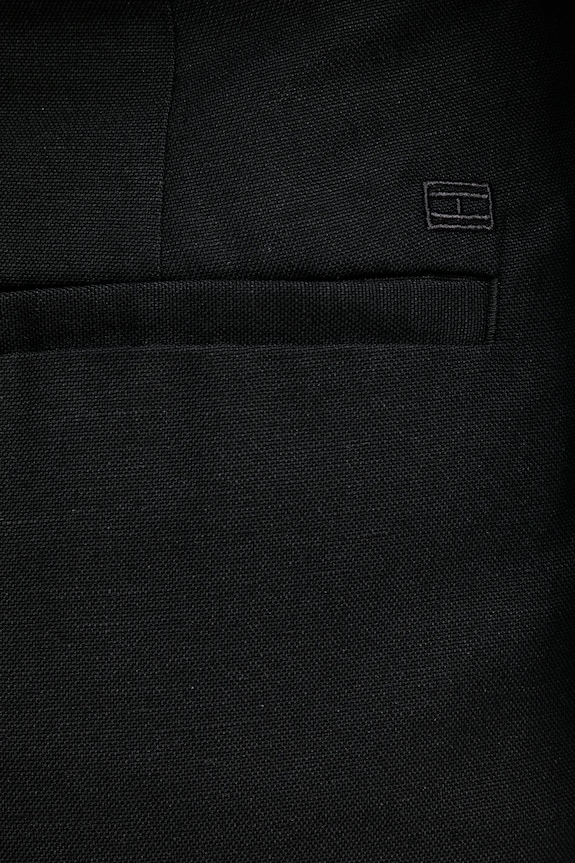 Tommy Hilfiger vászonkeverék rövidnadrág fekete WW0WW44767