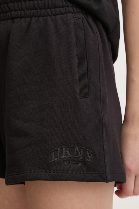 Dkny szorty bawełniane czarny DP5S5252