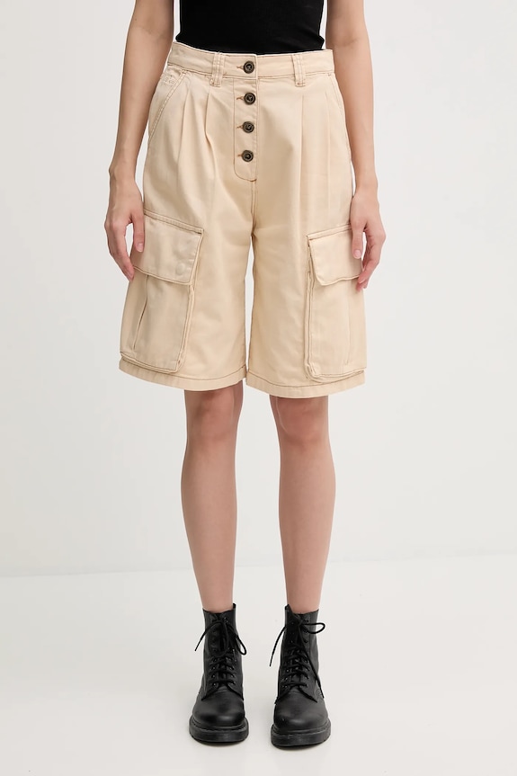 Bavlnené šortky Alpha Industries Sailor Cargo Shorts Wmn bavlna béžová 156024