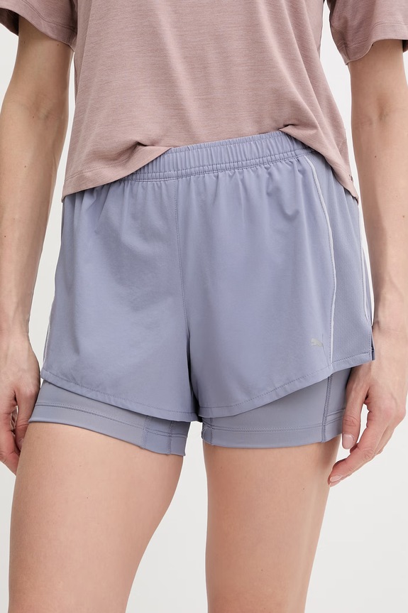 Puma szorty do biegania Velocity wzorzyste niebieski 526588